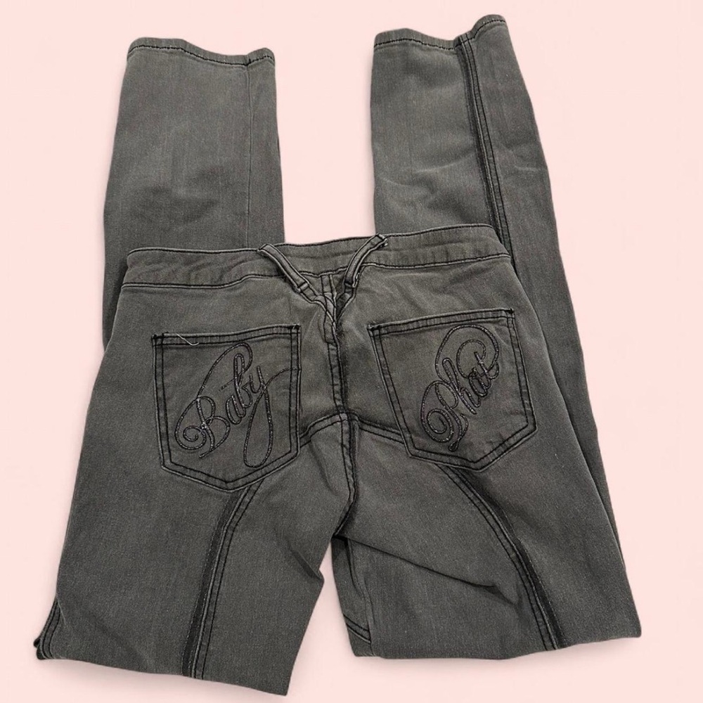 Baby Phat Charcoal Boot Cut Jeans size 7-8